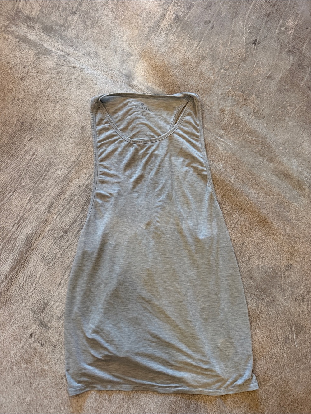 Athleta Light Gray Racerback Tank Dress